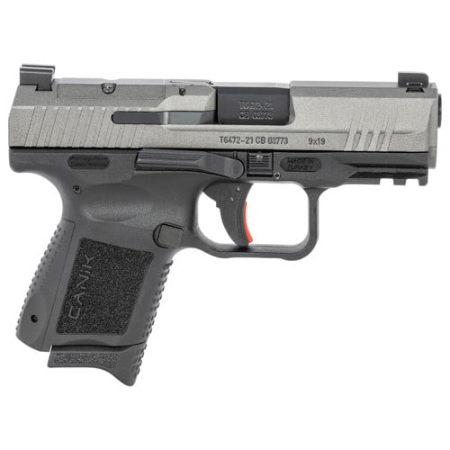 CANIK TP9 Elite Sub-Compact 9mm 3.6" 12rd Optic Ready Pistol - Black | Tungsten for sale at KYGUNCO.