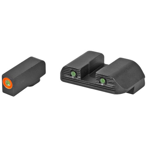 GLOCK Bold Night Sights by Ameriglo (Green Tritium w/ Orange) Fits Glock 17/19/26/34 G5 for sale at KYGUNCO.