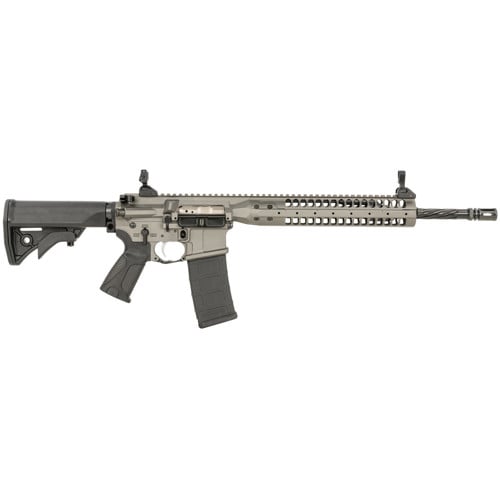 LWRC IC-SPR 5.56 NATO 16.1" 30rd Semi-Auto AR15 Rifle w/ Spiral Fluted Barrel | Tungsten for sale at KYGUNCO.