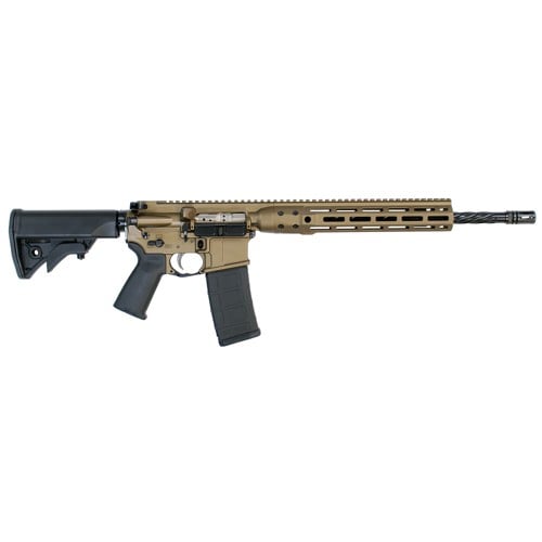 LWRC DI 5.56 NATO 16.1" 10rd Semi-Auto AR15 Rifle w/ Spiral Fluted Barrel - CA COMPLIANT | Bronze for sale at KYGUNCO.