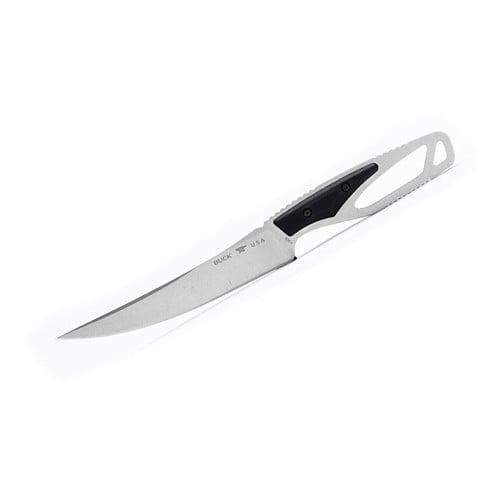 BUCK KNIVES Paklite 2.0 Processor Knife 5.25" Trailing Point Blade - Black Nylon Handles w/ Seath for sale at KYGUNCO.