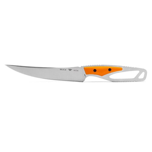 BUCK KNIVES Paklite 2.0 Processor Knife 5.25" Trailing Point Blade - Black Nylon Handles w/ Seath for sale at KYGUNCO.