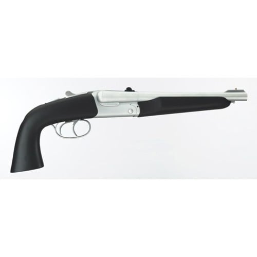 TAYLORS AND COMPANY Alaskan Howdah 45 LC / 410 Gauge 10.25" Side by Side Pistol - Chrome | Black for sale at KYGUNCO.