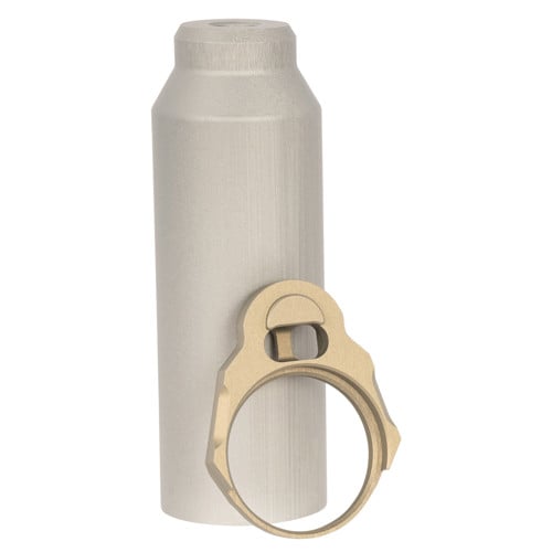 Q LLC Honey Badger Buffer Tube Sleeve Gray w/End Plate for sale at KYGUNCO.