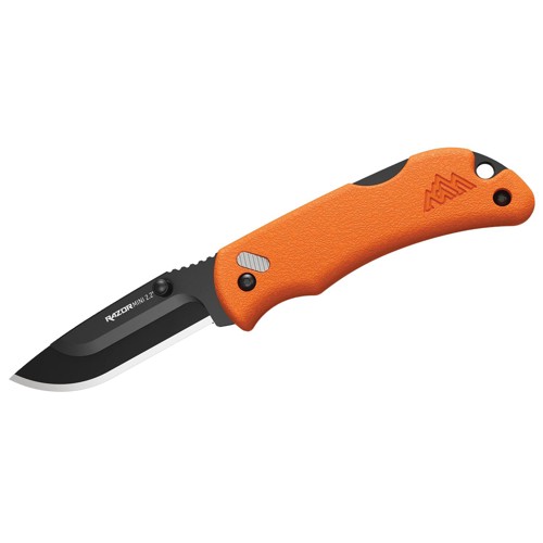 OUTDOOR EDGE Razor-Mini Folding Knife 2.2" Drop Point Blade | Orange Polymer Handles for sale at KYGUNCO.