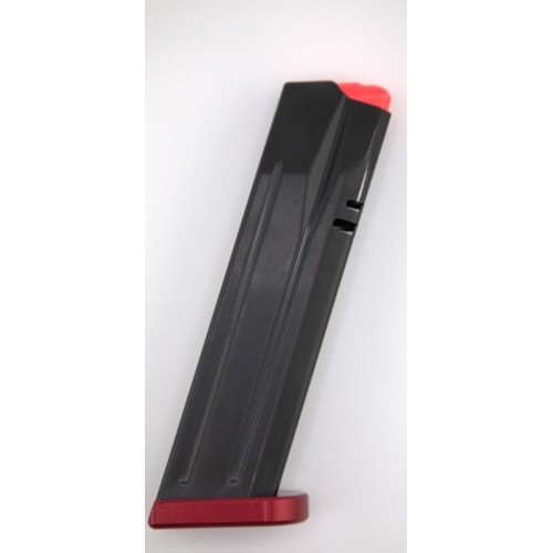 DAN WESSON DWX P-10 F/P-09 9mm 19rd Red Aluminum Basepad for sale at KYGUNCO.