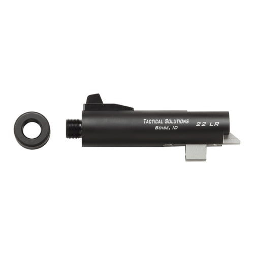 TACTICAL SOLUTIONS Trail-Lite Barrel 22LR 4" TB Blk 1/2x28 Buck Mark for sale at KYGUNCO.