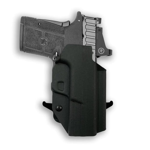 WE THE PEOPLE Smith & Wesson Equalizer w/ Red Dot OWB Holster Black Kydex | Right Hand for sale at KYGUNCO.