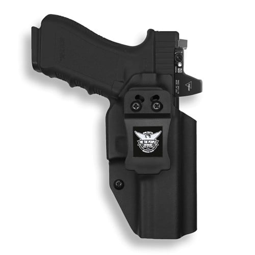 WE THE PEOPLE Glock 17/22 Gen 1-4 w/ Red Dot IWB Black Kydex Holster | Left Hand for sale at KYGUNCO.