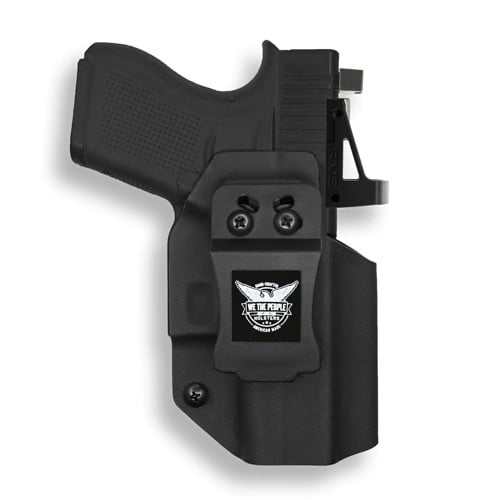 WE THE PEOPLE Glock 43/43X w/ Red Dot IWB Black Kydex Holster | Right Hand for sale at KYGUNCO.