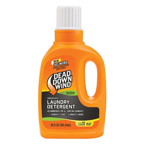 DEAD DOWN WIND Laundry Detergent Odor Eliminator NaturalWood 20oz for sale at KYGUNCO.