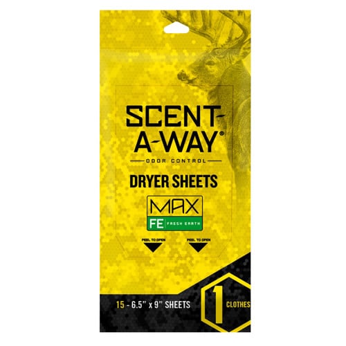 HUNTERS SPECIALTIES Max Dryer Sheets 15 Count for sale at KYGUNCO.