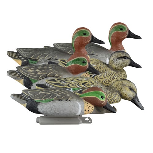 HIGDON Standard Teal Green Wing Foam Filled Decoys 6pk for sale at KYGUNCO.