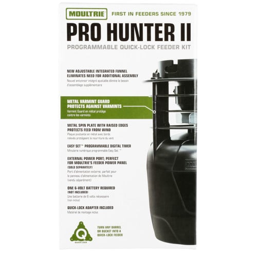 MOULTRIE Pro Hunter II Feeder Kit w/6 Programs 1-20 Second for sale at KYGUNCO.