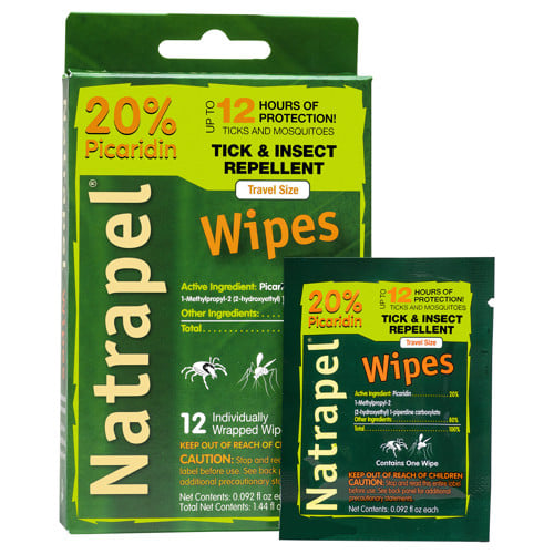 NATRAPEL Insect Repellent Wipes 12 Count for sale at KYGUNCO.
