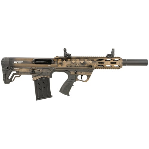 GFORCE ARMS GFY-1 12 Gauge 3" 18.5" 5rd Semi-Auto Shotgun | Burnt Bronze Flag Bullpup for sale at KYGUNCO.