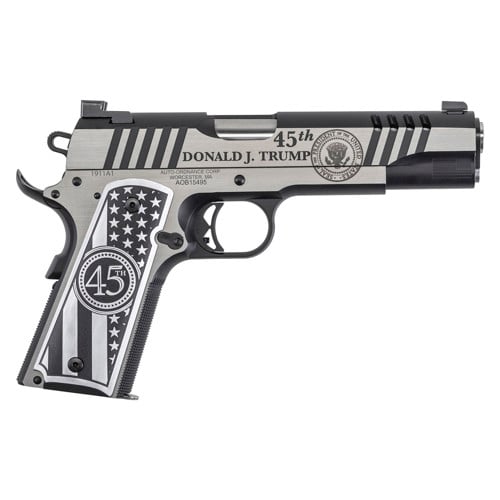 AUTO-ORDNANCE 1911 Trump One 45ACP 5" 7rd Engraved Flag for sale at KYGUNCO.