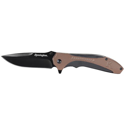 REMINGTON Sportsman 8Cr13MoV SS Blade BlackTan G10 Handle for sale at KYGUNCO.