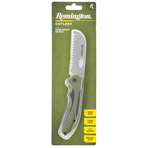 REMINGTON Sportsman Saw 8Cr13MoV SS Blade BlackTan GRN for sale at KYGUNCO.