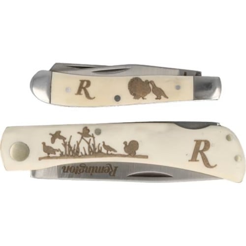 REMINGTON Turkey Collectors Set Pocket Knives w/ Vintage ARt Tin for sale at KYGUNCO.