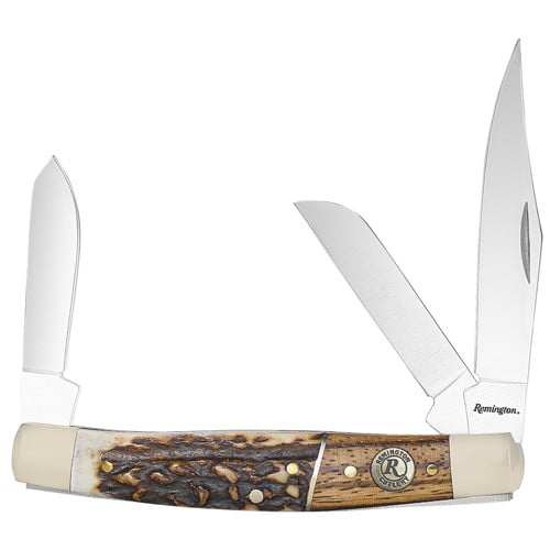 REMINGTON Guide Stockman SS Brn/Wht/Slvr Stag Bone/Nckl for sale at KYGUNCO.