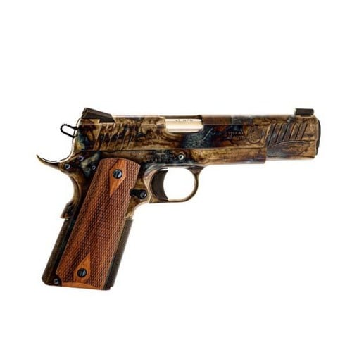 STANDARD MFG 1911 45 ACP 5" 8rd Pistol | Case Colored w/ Rosewood Grips for sale at KYGUNCO.