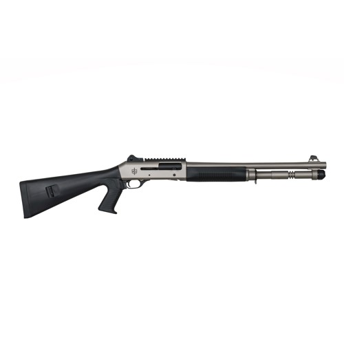 MILITARY ARMAMENT CORP MAC 1014 12 Gauge 3" 18.5" 5rd Semi-Auto Shotgun - Nickel | Black for sale at KYGUNCO.