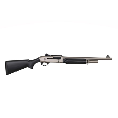 MILITARY ARMAMENT CORP MAC 2 Tactical 12 Gauge 3" 18.5" 4rd Semi-Auto Shotgun - Nickel | Black for sale at KYGUNCO.