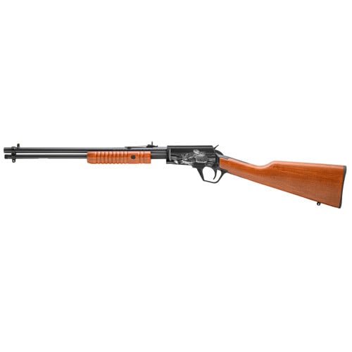 ROSSI Gallery Gun 22LR 18" 15rd Pump Action Rifle | Rattle Snake Engraving for sale at KYGUNCO.