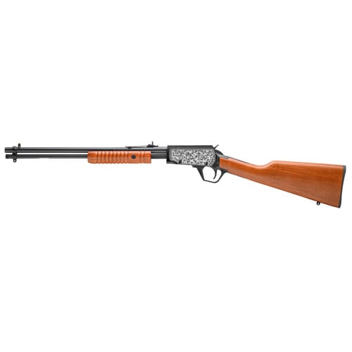ROSSI Gallery Gun 22LR 18" 15rd Pump Action Rifle | Scroll Engraving for sale at KYGUNCO.