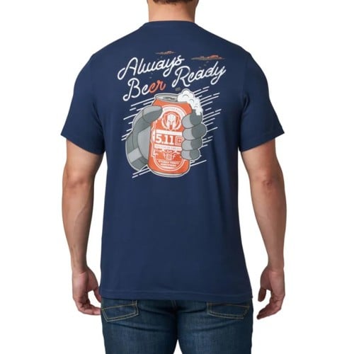 5.11 TACTICAL Always Beer Ready SS Tee - Navy for sale at KYGUNCO.
