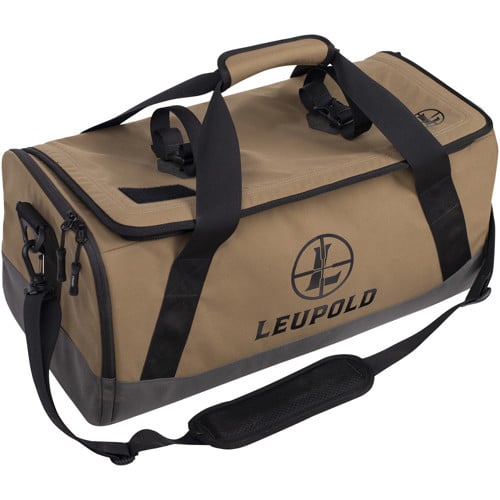LEUPOLD Go Gear 21" Duffle Bag w/ Tripod Carry Strap - Tan | Black for sale at KYGUNCO.