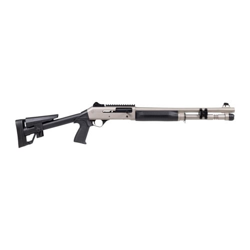 PANZER ARMS M4 Marine Tactical 12 Gauge 18.5" 5rd - Nickel for sale at KYGUNCO.
