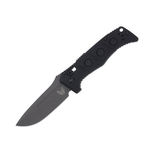 BENCHMADE Sibert Mini Adamas AUTO Folding Knife 3.25" Drop Point Blade | Black G10 Handles for sale at KYGUNCO.