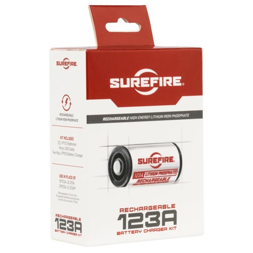 SUREFIRE AC/DC Wall Charger Kit CR123A for sale at KYGUNCO.