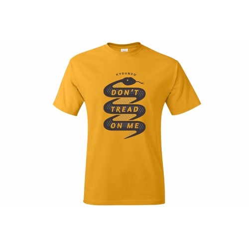KYGUNCO Don't Tread On Me T- Shirt - Gold for sale at KYGUNCO.