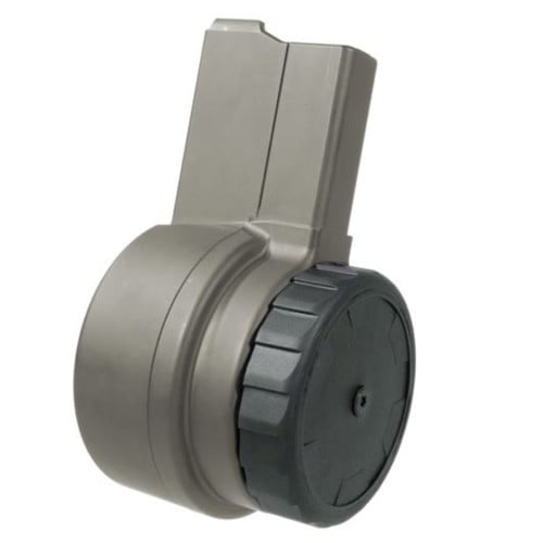 WARRIOR SYSTEMS W-15 Drum Magazine 6.7" 50rd Tungsten Grey for sale at KYGUNCO.