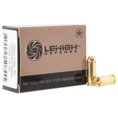 LEHIGH DEFENSE Xtreme Defense 10mm Auto 115gr 20rd for sale at KYGUNCO.