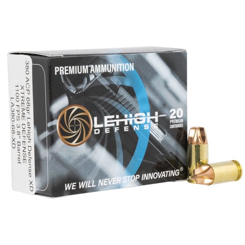 LEHIGH DEFENSE 380 ACP 68gr XD FMT Ammunition | 20 Rounds for sale at KYGUNCO.