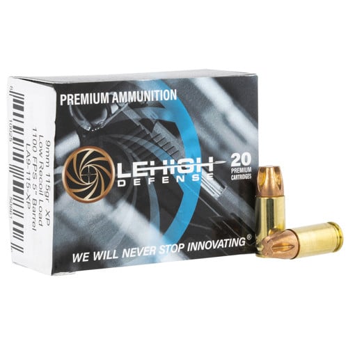 LEHIGH DEFENSE 9mm Luger 115gr XP FTM Ammunition | 20 Rounds for sale at KYGUNCO.
