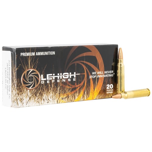 LEHIGH DEFENSE Premium 223 Rem 55gr Controlled Chaos Ammunition | 20 Rounds for sale at KYGUNCO.