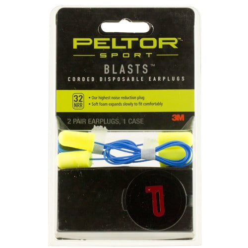 3M PELTOR Sport Blast Earplugs 32dB In The Ear Yellow 2 Pair for sale at KYGUNCO.
