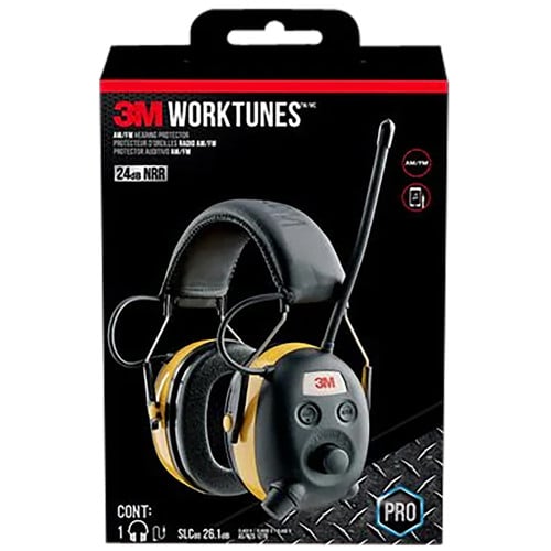 3M PELTOR Worktunes 24 dB Over the Head Yellow/Black for sale at KYGUNCO.