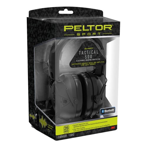 3M PELTOR Sport Tactical 500 26 dB Over the Head Blk 1Pair for sale at KYGUNCO.