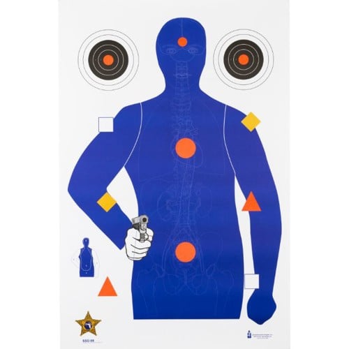 ACTION TARGET SSO-99 Sheriff's Office Sarasota Co FL 25x35 Anatomy Target | 100 Count for sale at KYGUNCO.