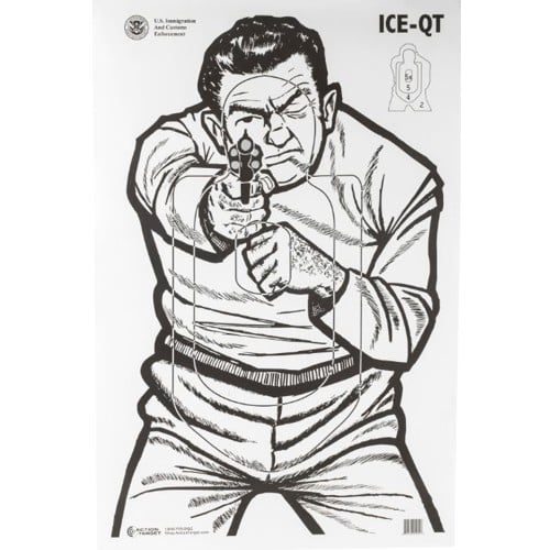 ACTION TARGET ICE-QT Immigration & Customs Enforcement 23x35 Target | 100 Count for sale at KYGUNCO.