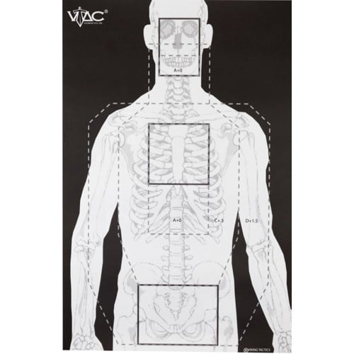 ACTION TARGET VTAC-P Viking Tactics Double Sided Advanced Training 23x35 Target | 100 Count for sale at KYGUNCO.