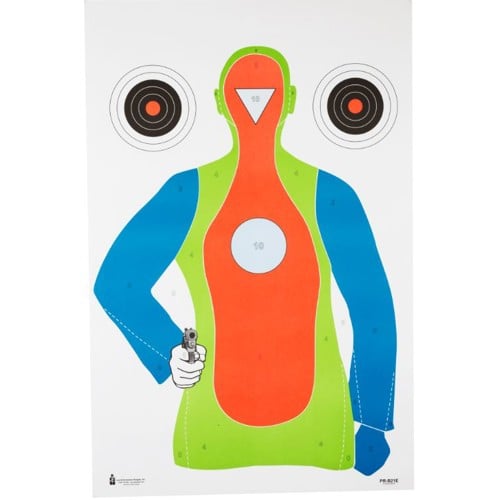 ACTION TARGET PR-B21E High Visibility Flourescent 23x35" Target | 100 Count for sale at KYGUNCO.