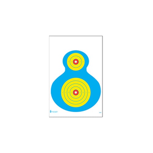 ACTION TARGET High Visibility Fluorescent 19x25 Blue/Yellw 100pk for sale at KYGUNCO.