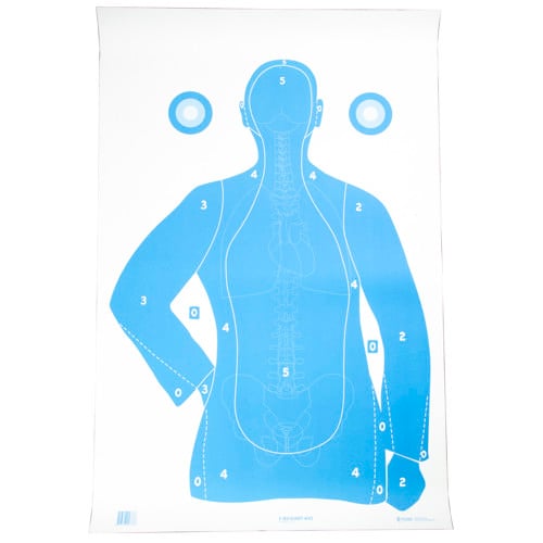 ACTION TARGET Qualification Target Vital Anatomy 23x35 Blu 100pk for sale at KYGUNCO.